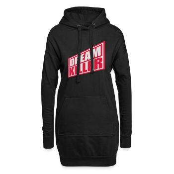 dream killer Pessimisten Zitat - Hoodie-Kleid - Schwarz - Vorne
