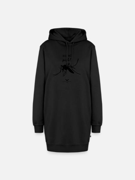 Spreewald Gib mir einen Kuss! - Hoodie-Kleid - Schwarz