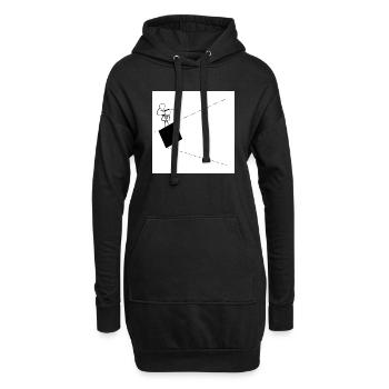 Blind - Hoodie-Kleid - Schwarz - Vorne