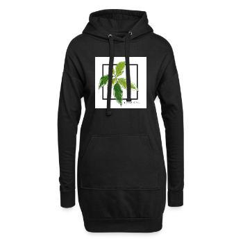 TROPISCH - Hoodie-Kleid - Schwarz - Vorne