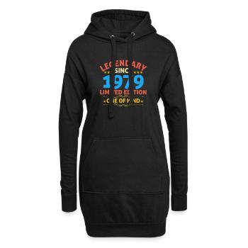 Légendaire depuis 1979 Edition Limitée - Sweat-shirt à capuche long Femme - noir - Devant