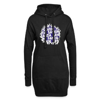 coati birthday present funny humor - Hoodie-Kleid - Schwarz - Vorne