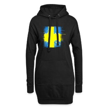 Schweden Schweden Wikinger Norden Skandinavien Mittsommer - Hoodie-Kleid - Schwarz - Vorne