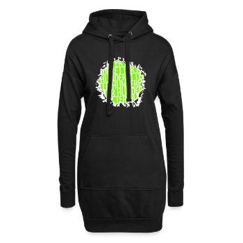 bday bullterrier dog spaß tiere dobermann - Hoodie-Kleid - Schwarz - Vorne