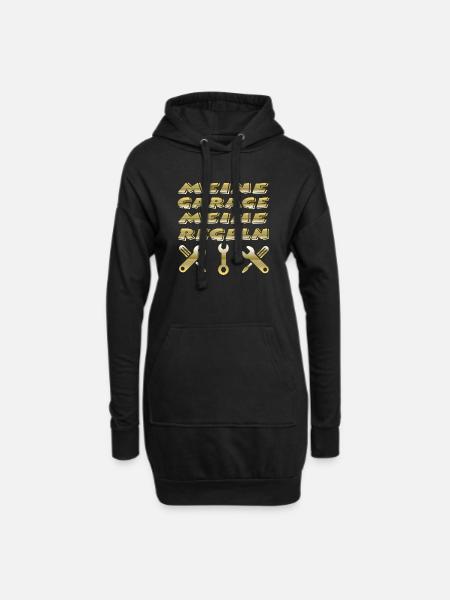 Garage - Hoodie-Kleid - Schwarz
