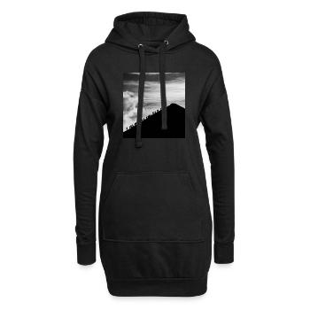 ETNA Sizilien Bergsteigen - Hoodie-Kleid - Schwarz - Vorne