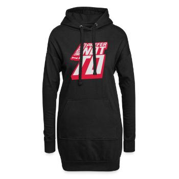 Je préfère ne pas - Sweat-shirt à capuche long Femme - noir - Devant
