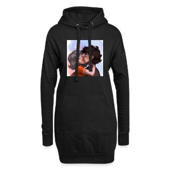 LGBT Queer kiss 🌈🌈 - Hoodie Dress - black - Front