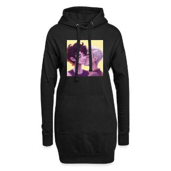 LGBT Queer kiss 🌈🌈 - Hoodie Dress - black - Front