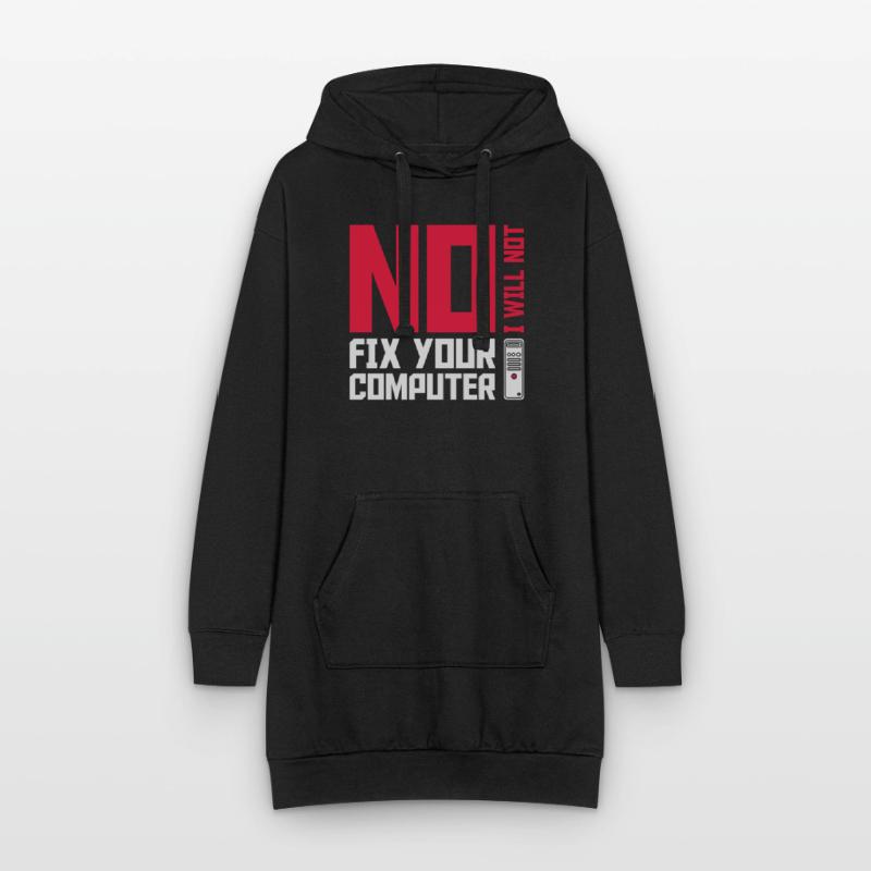 not fix your computer Hoodie-Kleid