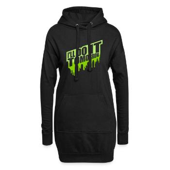 Citation de Do It Tomorrow - Sweat-shirt à capuche long Femme - noir - Devant