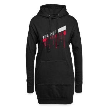 hell was full Zitat - Hoodie-Kleid - Schwarz - Vorne