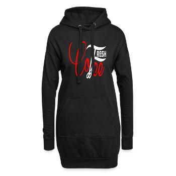 Fresh Coffee - Hoodie-Kleid - Schwarz - Vorne