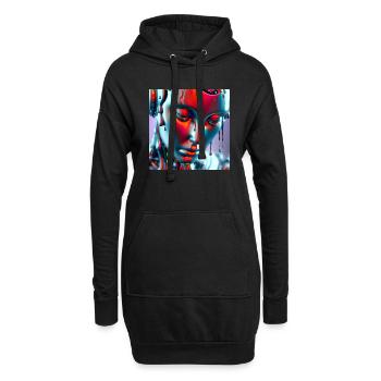 Heat - Hoodie Dress - black - Front