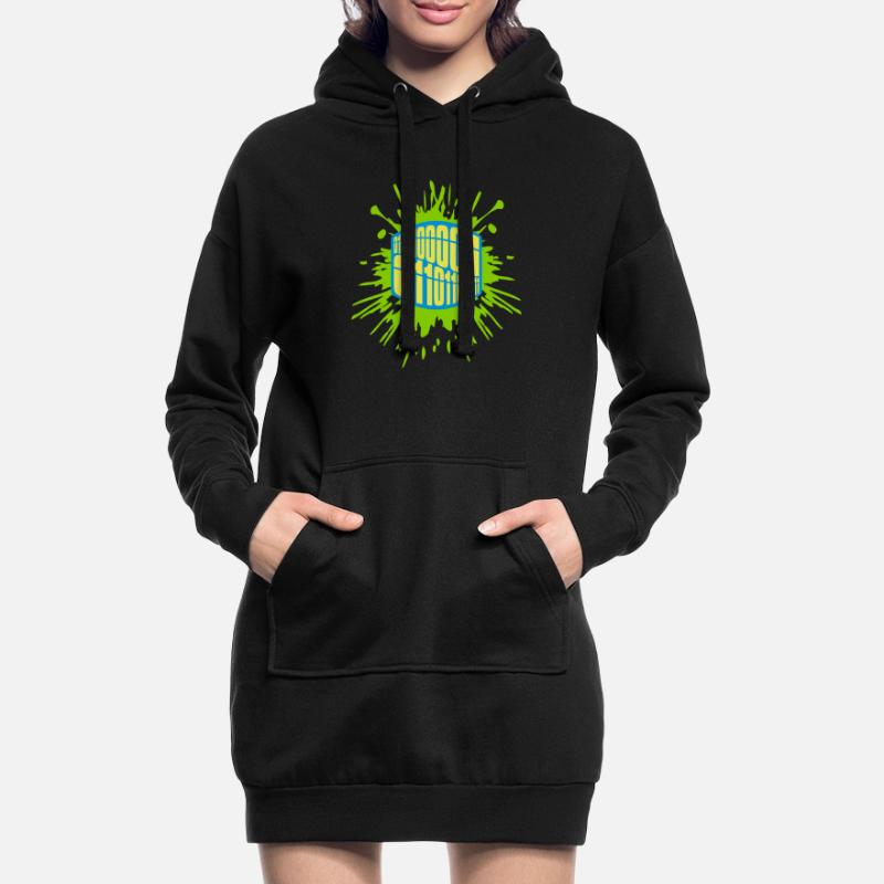 Binary Code Program Language Hoodie Dress