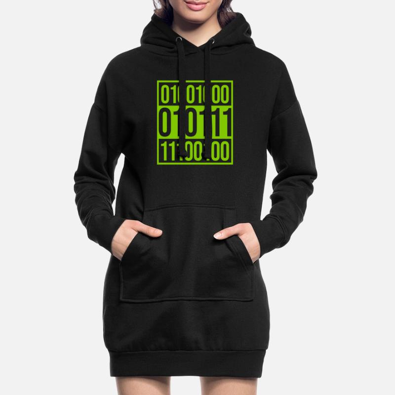 Binary Code Program Language Hoodie Dress
