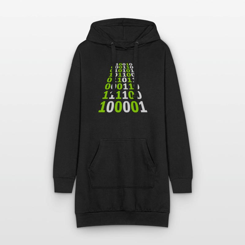 Binary Code Program Language Hoodie Dress
