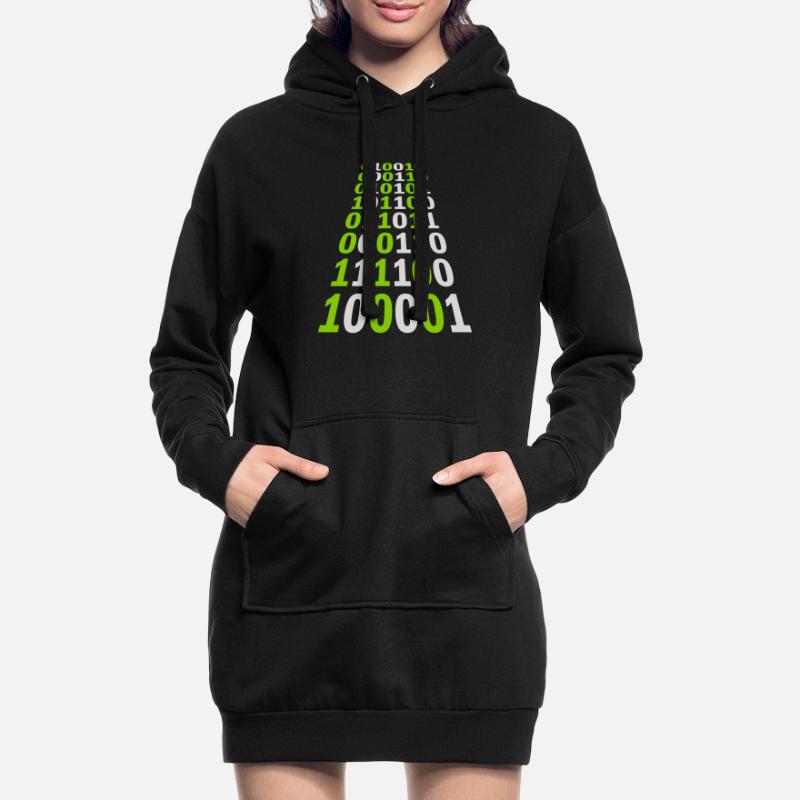 Binary Code Program Language Hoodie Dress