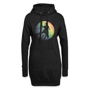Handball - Sweat-shirt à capuche long Femme - noir - Devant