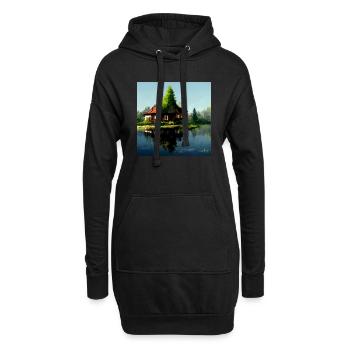 Haus am See 2 - Hoodie-Kleid - Schwarz - Vorne