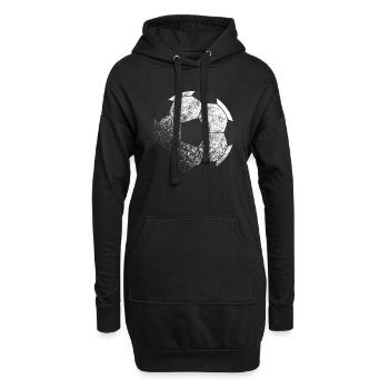 Soccer - Hoodie Dress - black - Front