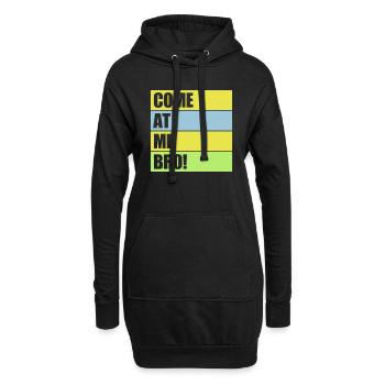 Viens à moi bro - Sweat-shirt à capuche long Femme - noir - Devant