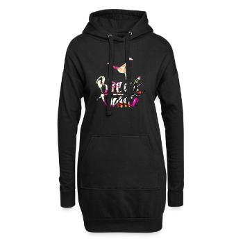 Heavy Metal Rock Musik Hip Hop Breakdance Pop Danz - Hoodie-Kleid - Schwarz - Vorne