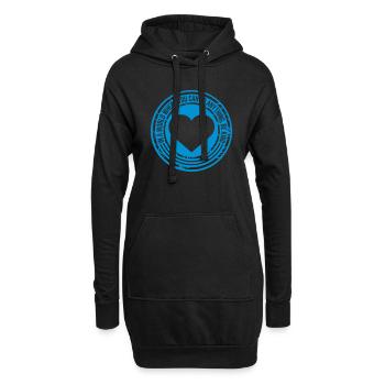 you can be kind - Hoodie-Kleid - Schwarz - Vorne