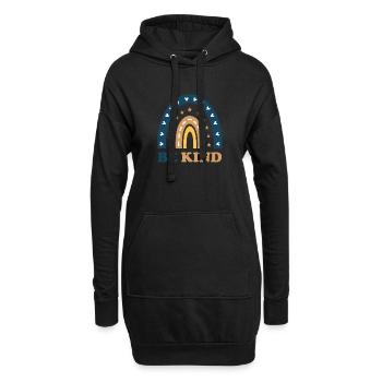 Soyez enfant - Sweat-shirt à capuche long Femme - noir - Devant
