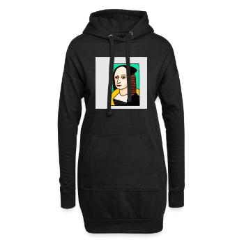 Deutsche Frauen - Hoodie-Kleid - Schwarz - Vorne