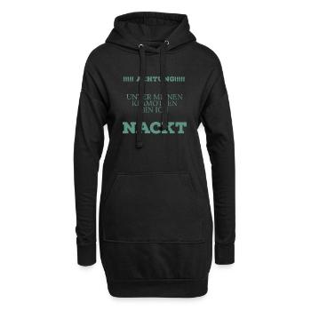 Coole Sprüche Kollektion - Hoodie-Kleid - Schwarz - Vorne
