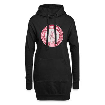 Dire moins faire plus - Sweat-shirt à capuche long Femme - noir - Devant