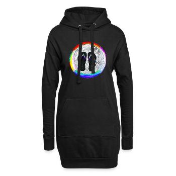 They Flip Flop, Warrior Nun - Hoodie-Kleid - Schwarz - Vorne