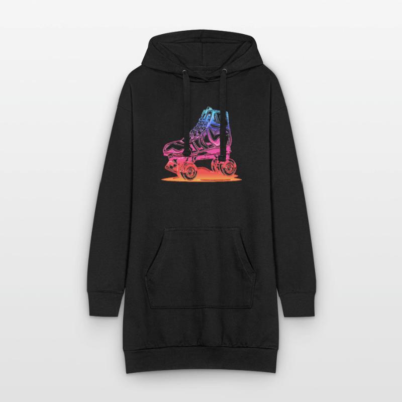 rollerblades rollerblade skates rollerskates retro Hoodie Dress