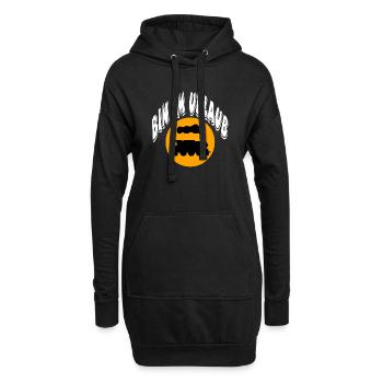 Eisenbahn - Hoodie-Kleid - Schwarz - Vorne