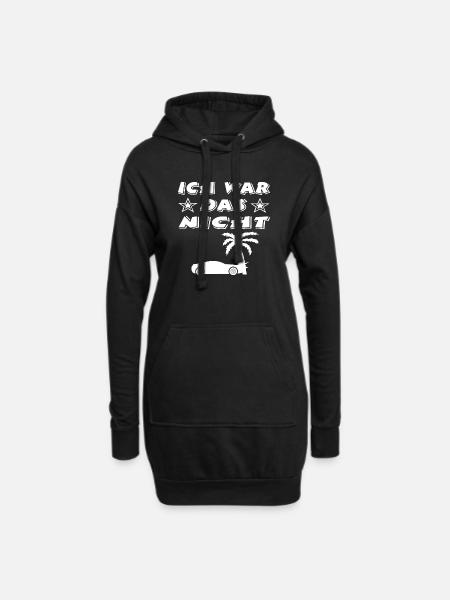 Auto - Hoodie-Kleid - Schwarz