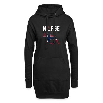 Norge Love - Hoodie-Kleid - Schwarz - Vorne