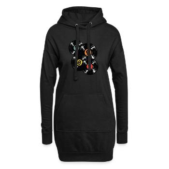 Millésime 1987 - Sweat-shirt à capuche long Femme - noir - Devant