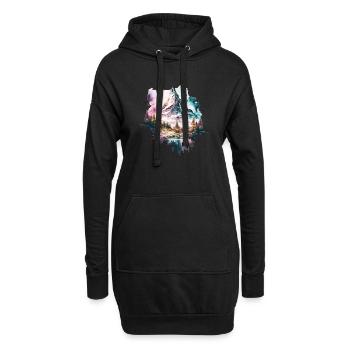 Matterhorn - Hoodie-Kleid - Schwarz - Vorne