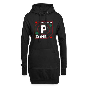 No Pinch Zone St. Patrick´s Day - Hoodie-Kleid - Schwarz - Vorne