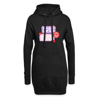 love wins - Sweat-shirt à capuche long Femme - noir - Devant