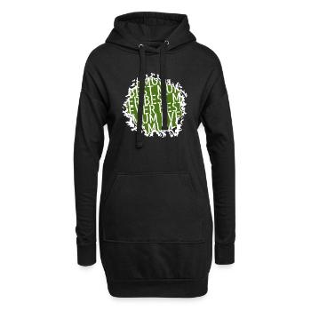 T-shirts antireligion Mother One Family One Team - Sweat-shirt à capuche long Femme - noir - Devant