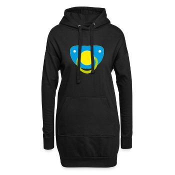 Schnulli - Hoodie-Kleid - Schwarz - Vorne
