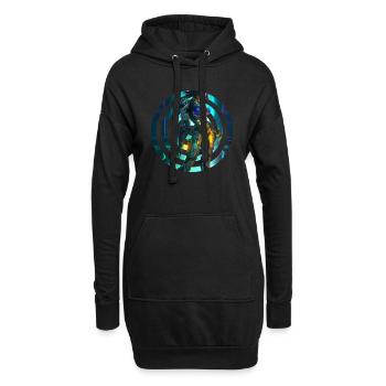 Gaming Heldin - Hoodie-Kleid - Schwarz - Vorne