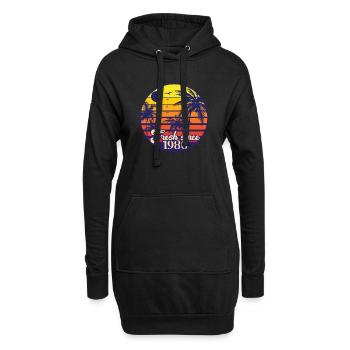 Fresh since 1980 - Hoodie-Kleid - Schwarz - Vorne