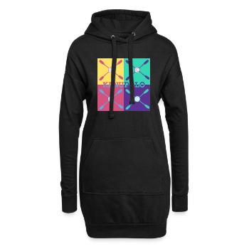 Canoë-polo - sportif et classique - Sweat-shirt à capuche long Femme - noir - Devant