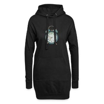 Wecker - Hoodie-Kleid - Schwarz - Vorne