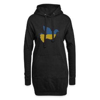 Ukraine, Guerre d’Ukraine, Guerre - Sweat-shirt à capuche long Femme - noir - Devant