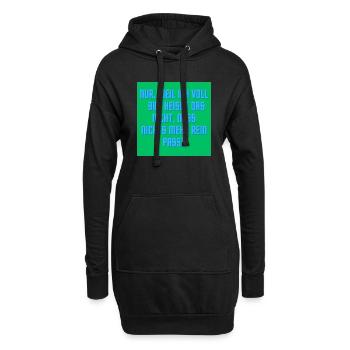 Nur weil ich voll bin ? - Hoodie-Kleid - Schwarz - Vorne