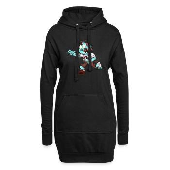 Chubby Zombie Kid - Hoodie-Kleid - Schwarz - Vorne